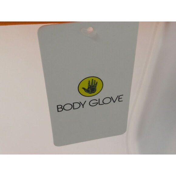 Body Glove Womens Orange Bikini Set  Halter Top Side Strap Bottom Small NWT - Picture 3 of 5